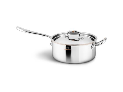 Kastrul CON CUORE 22 cm, hõbe, vask, Ruffoni