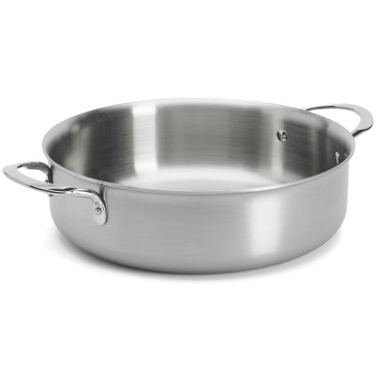 Madal pott ALCHIMY 28 cm, hõbe, roostevaba teras, de Buyer