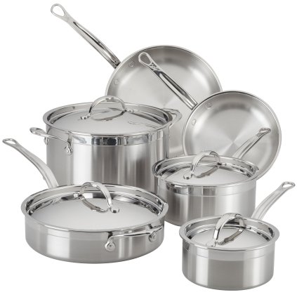 Pottide ja pannide komplektid PROBOND, 6 tk komplektis, roostevaba teras, Hestan