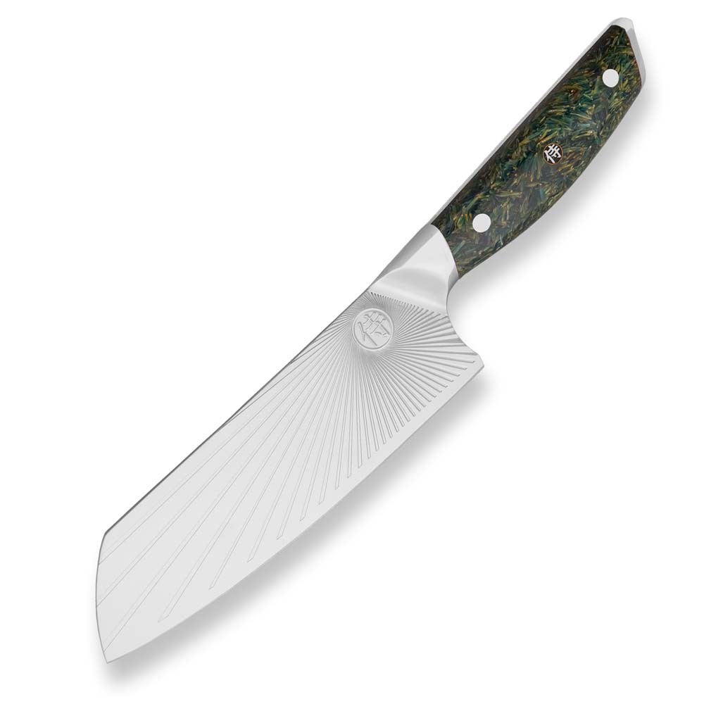 Santoku nuga SANDVIK GREEN NORTHERN SUN 18,5 cm, Dellinger