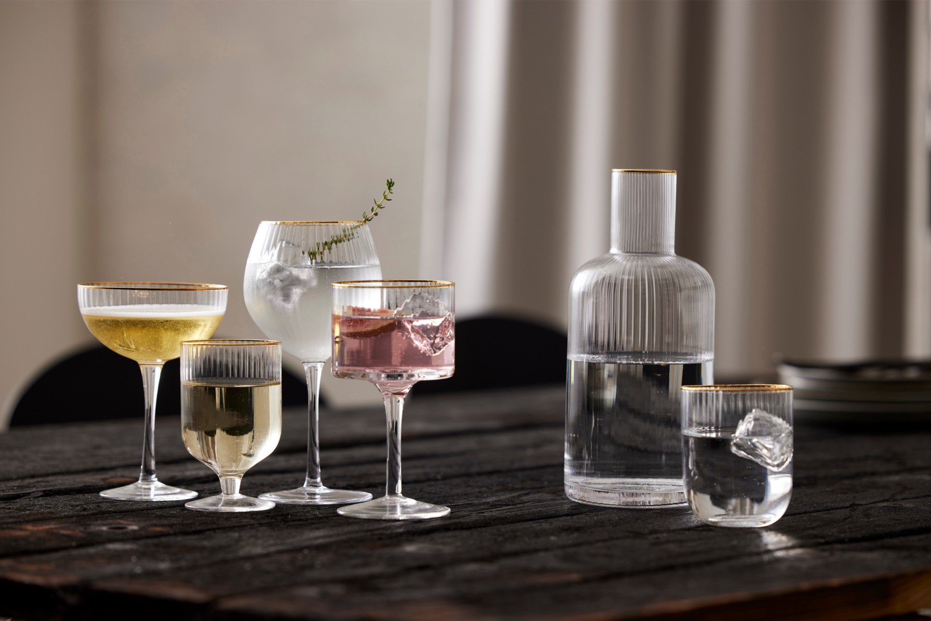 Klaas PALERMO GOLD, 4 tk komplektis, 350 ml, Lyngby Glas