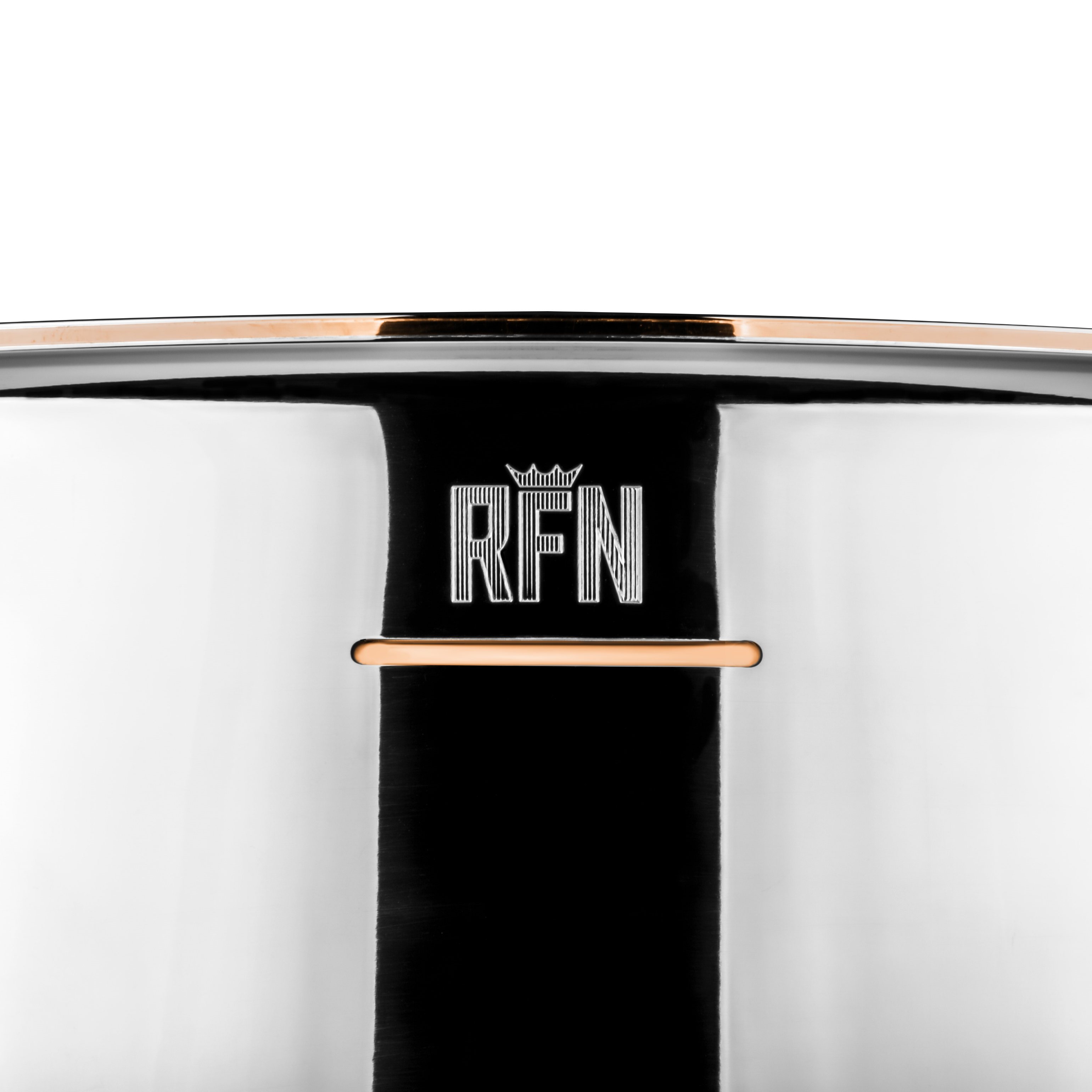 Madal pott CON CUORE 22 cm, hõbe, vask, Ruffoni