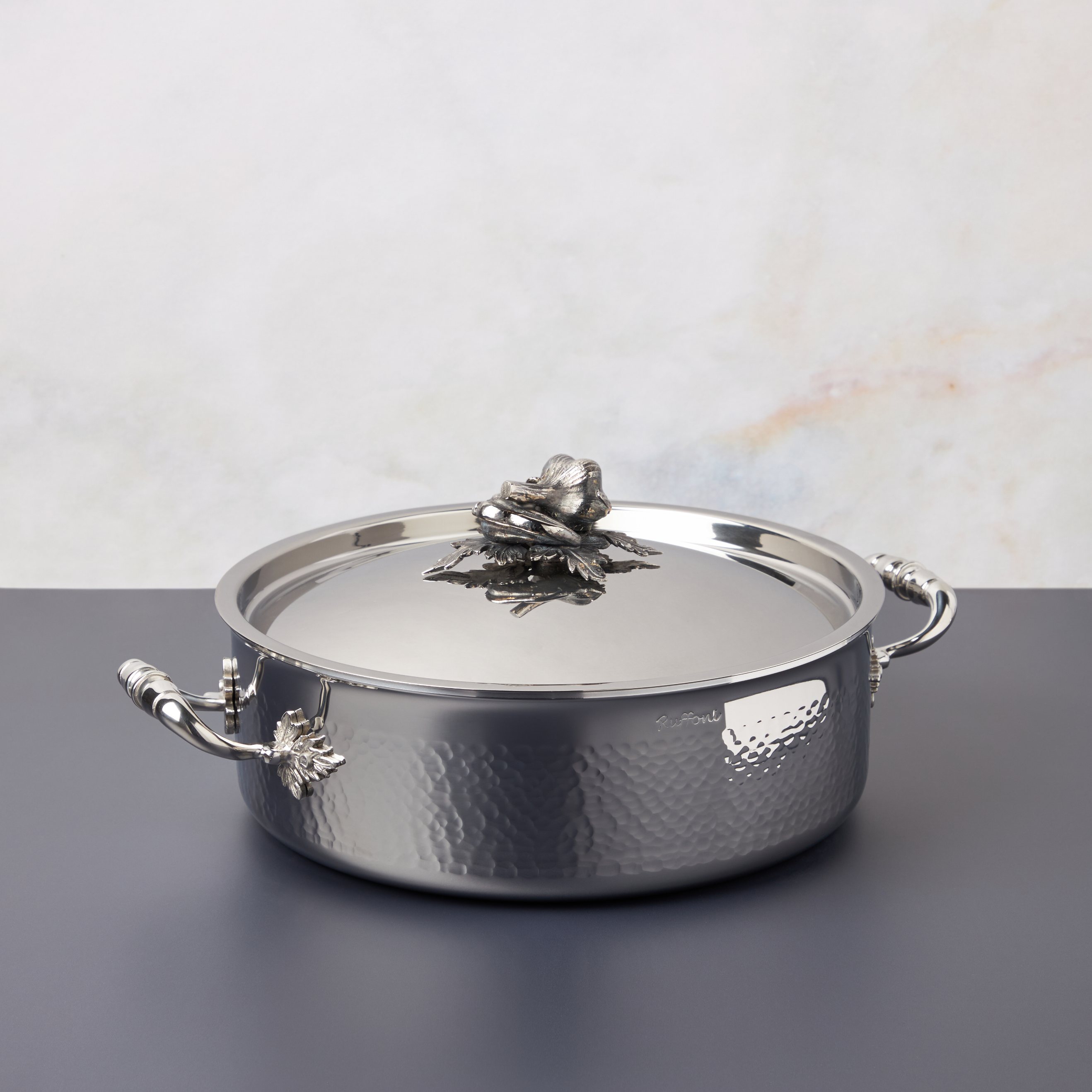 Madal haudepott OPUS PRIMA 26 cm, hõbe, roostevaba teras, Ruffoni