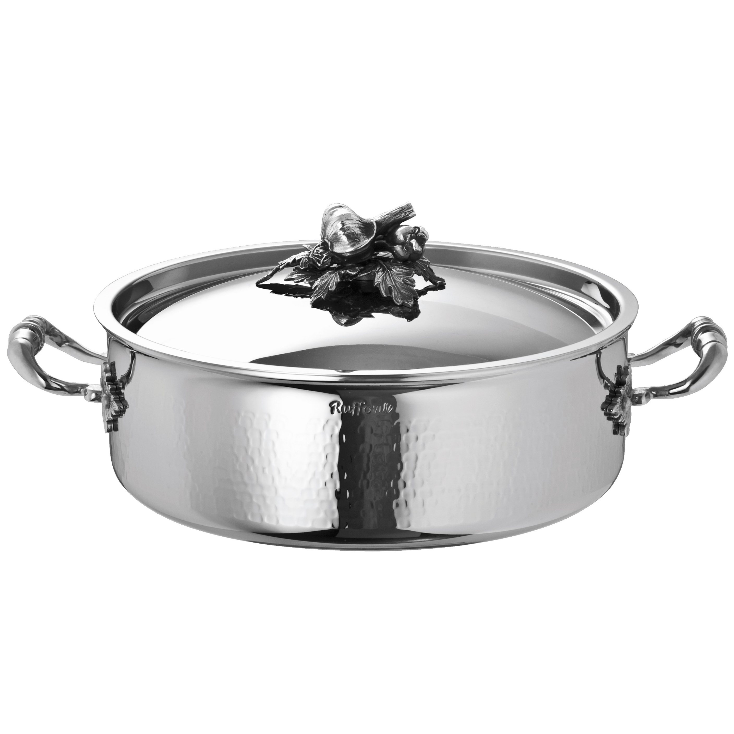 Madal haudepott OPUS PRIMA 26 cm, hõbe, roostevaba teras, Ruffoni