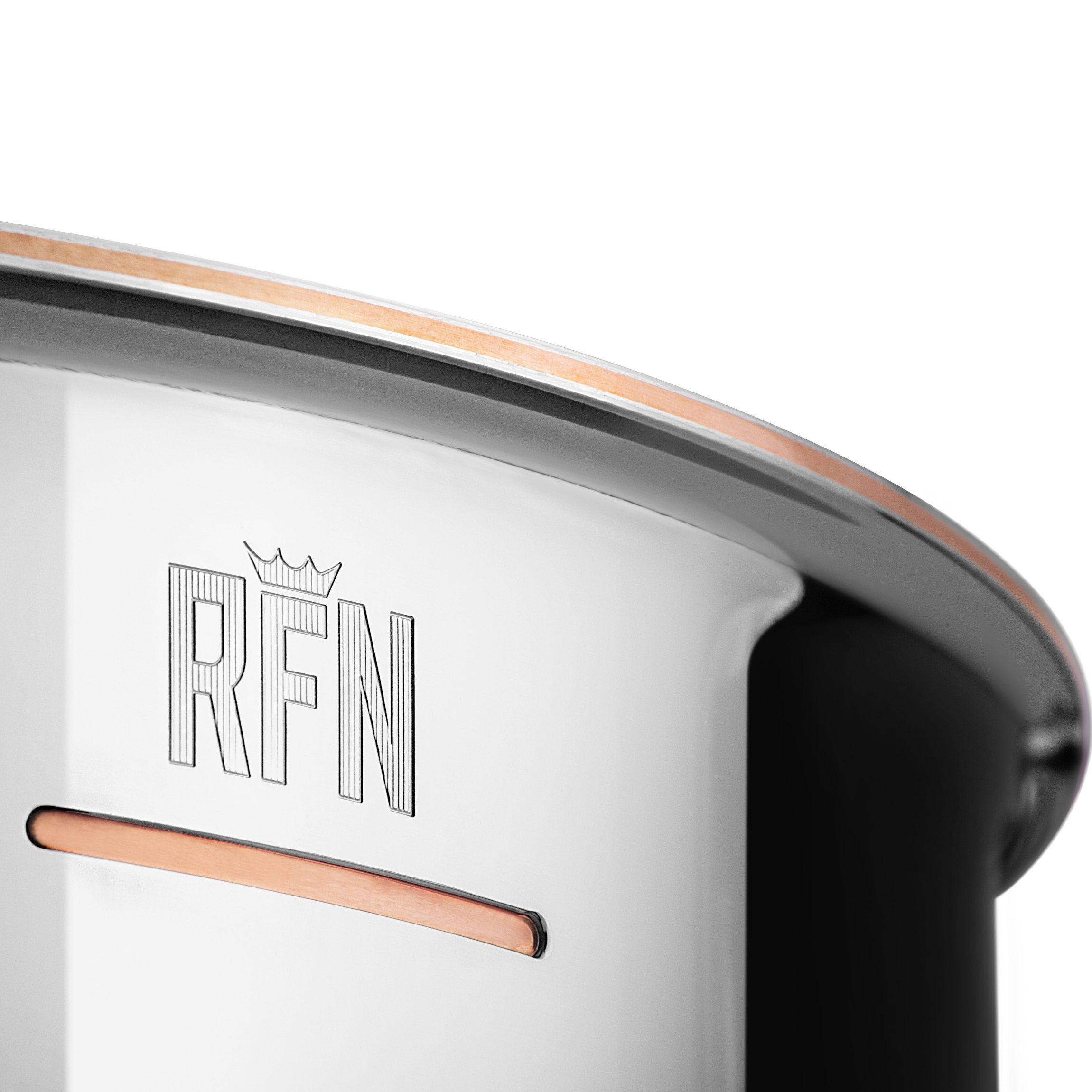 Madal pott CON CUORE 18 cm, hõbe, vask, Ruffoni