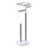 WC-hari ja paberihoidja EASYSTORE 68 cm, hõbe / valge, roostevaba teras, Joseph Joseph
