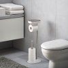 WC-hari ja paberihoidja EASYSTORE 68 cm, hõbe / valge, roostevaba teras, Joseph Joseph