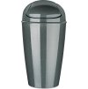 Kiikuva kaanega prügikast DEL XL 30 l, naturaalne hall, Koziol