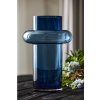 Vaas TUBE 40 cm, tumesinine, klaas, Lyngby Glas