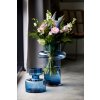Vaas TUBE 40 cm, tumesinine, klaas, Lyngby Glas