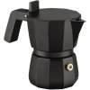 Moka espressokann MOKA 70 ml, must, alumiinium, Alessi