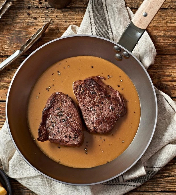 Köttpanna? Bara den i stål.