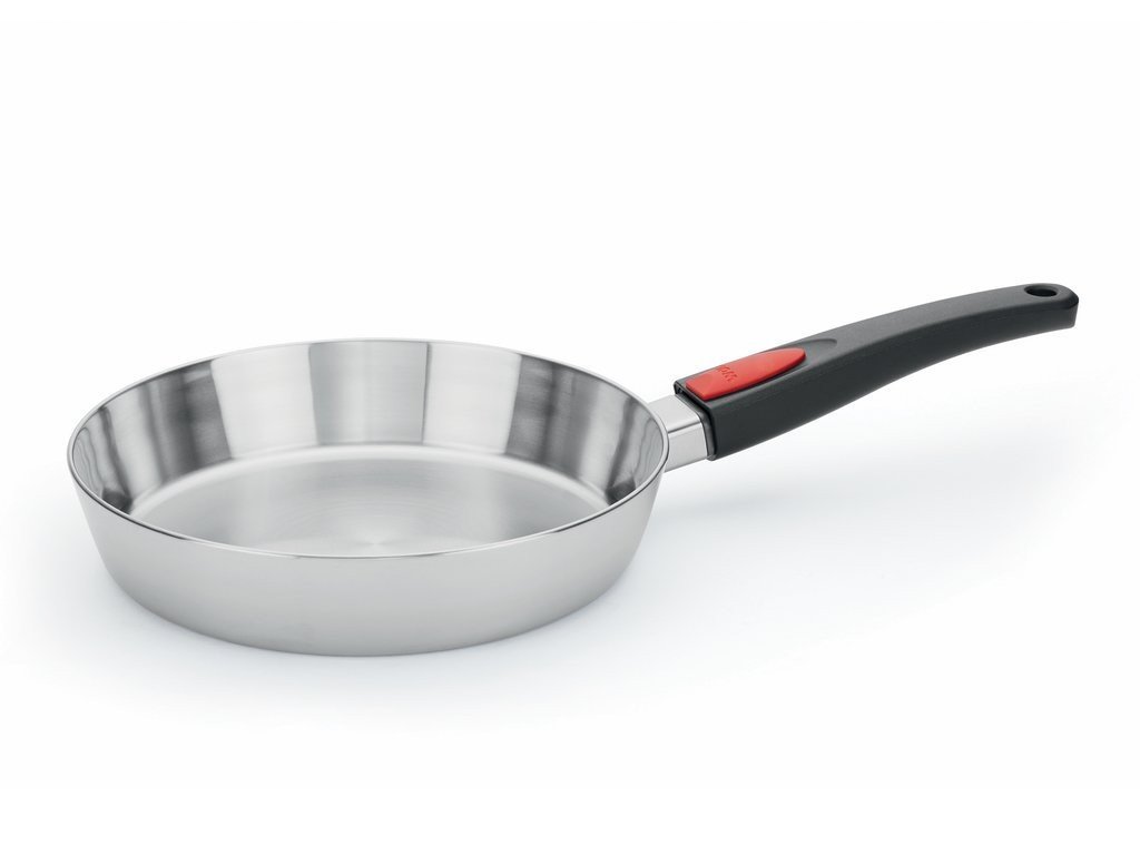 Stekpanna CONCEPT PRO 28 cm, för induktion, avtagbart handtag, rostfritt stål, WOLL