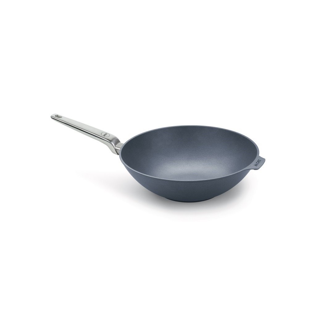 Wok DIAMOND LITE PRO 34 cm, för induktion, handtag i rostfritt stål, titan, WOLL