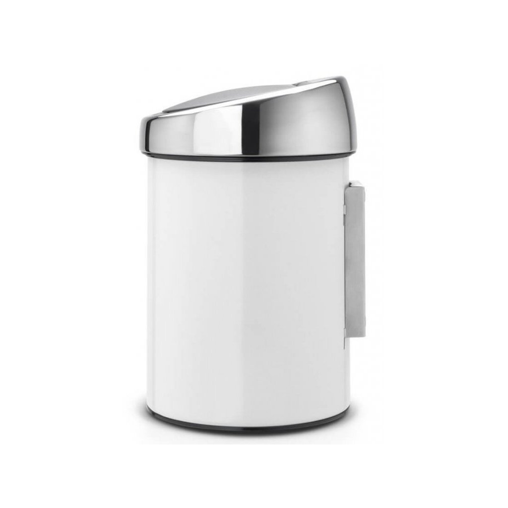 Soptunna med trycklock TOUCH BIN 3 l, vit, Brabantia