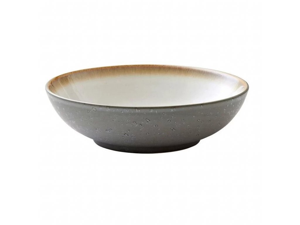 Salladsskål 24 cm, grå/gräddvit, Bitz