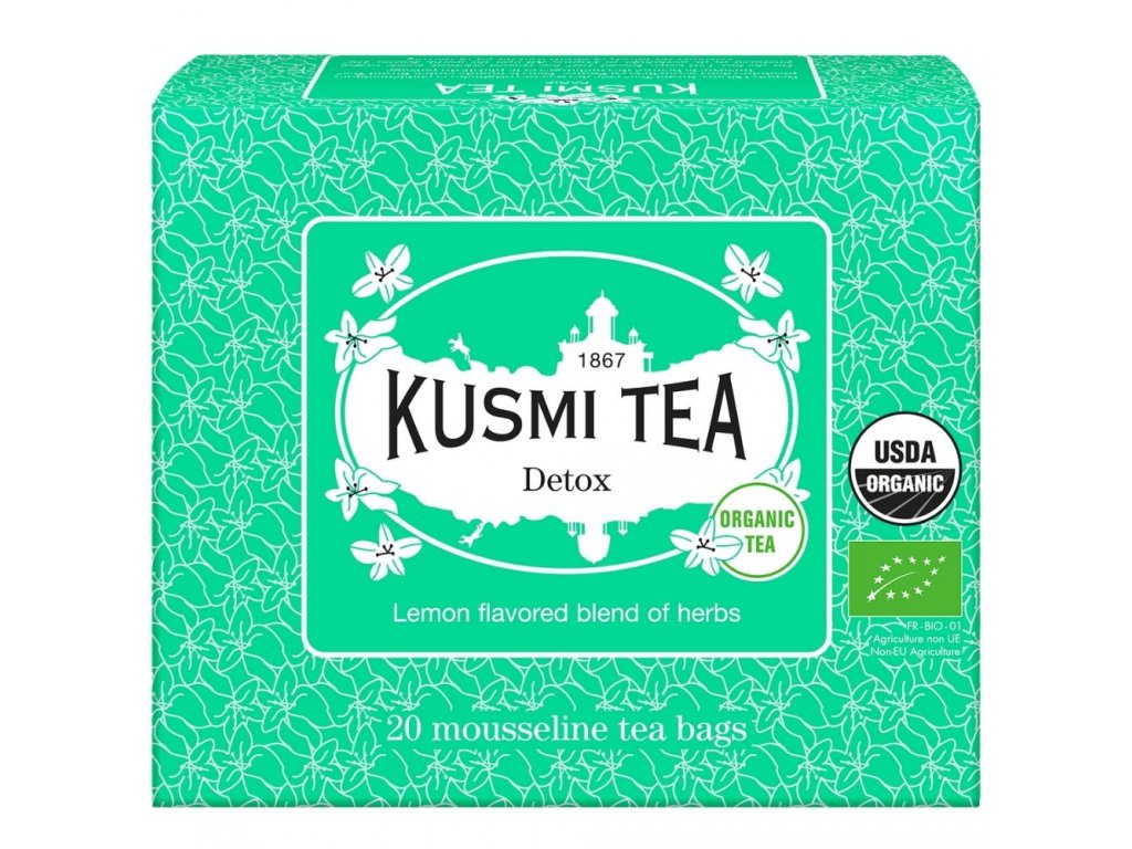 Grönt te DETOX, 20 muslintepåsar, Kusmi Tea