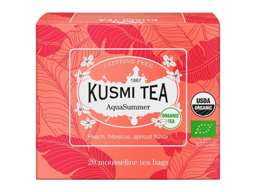 Fruktte AQUA SUMMER, 20 muslintepåsar, Kusmi Tea