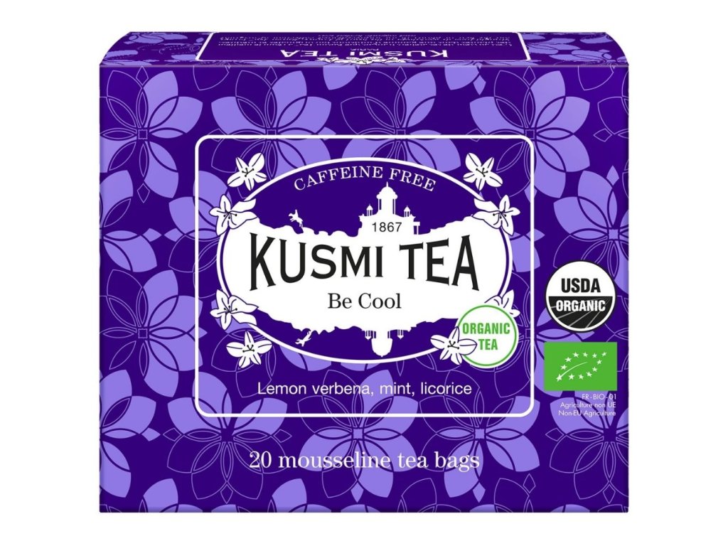 Örtte BE COOL, 20 muslinpåsar, Kusmi Tea