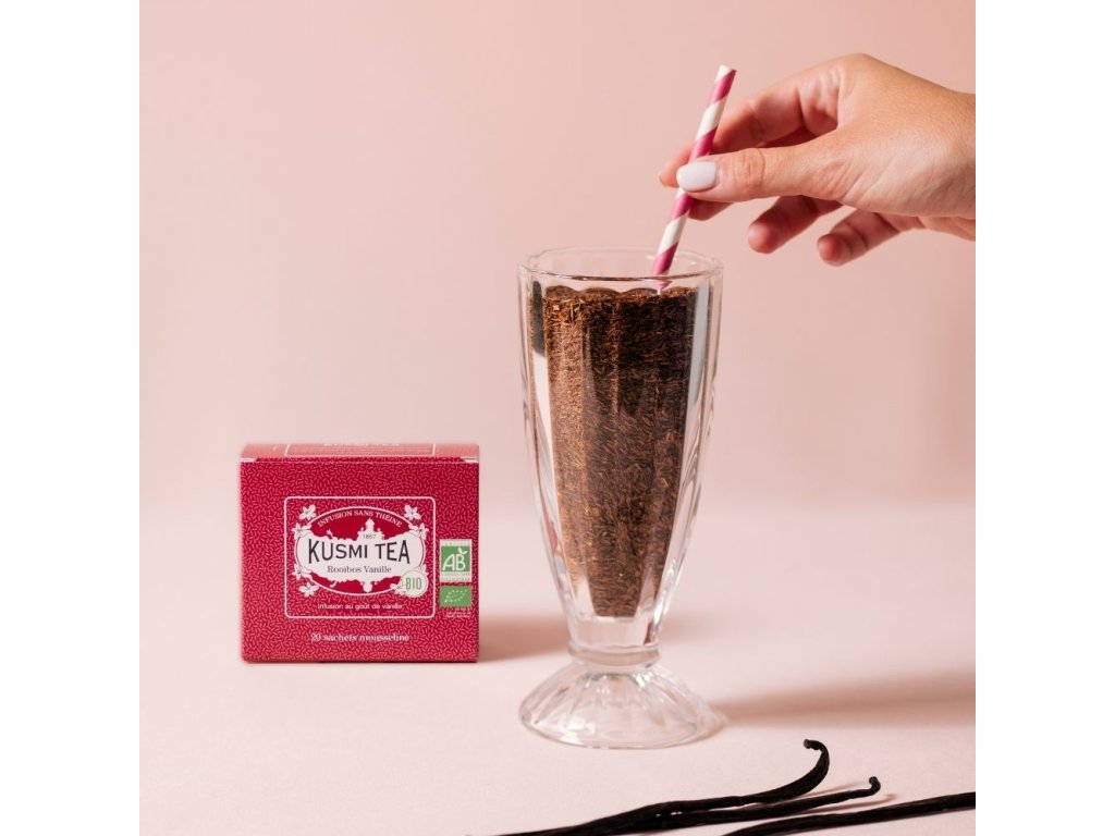 Rooibos te VANILLA, 20 muslin tepåsar, Kusmi Tea