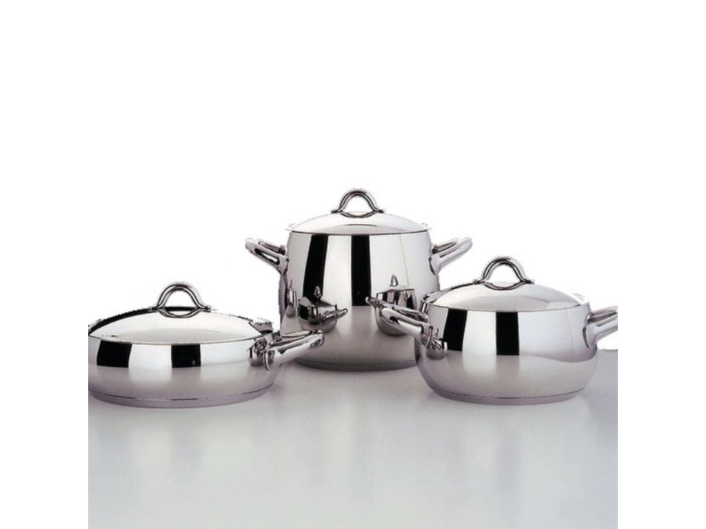 Hög kastrull MAMI, 24 cm, silver, Alessi