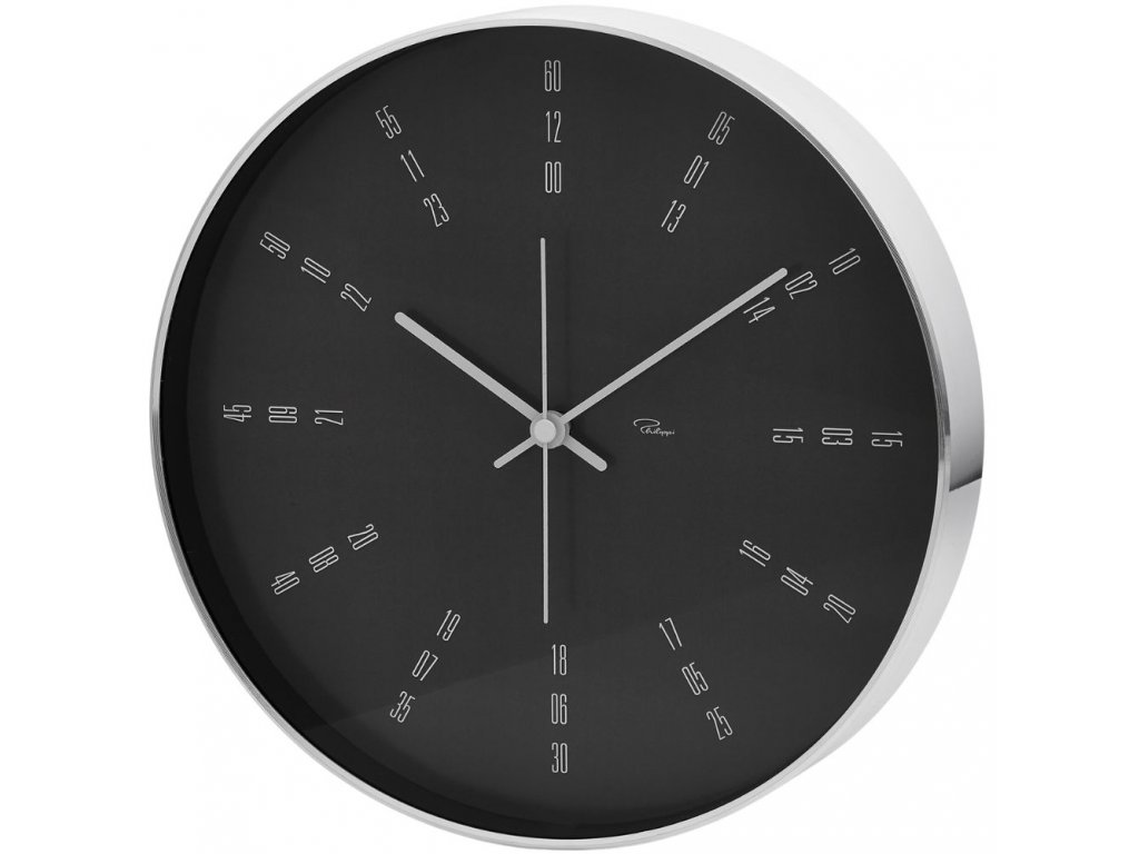Väggklocka TEMPUS 25 centimeter, grå, Philippi