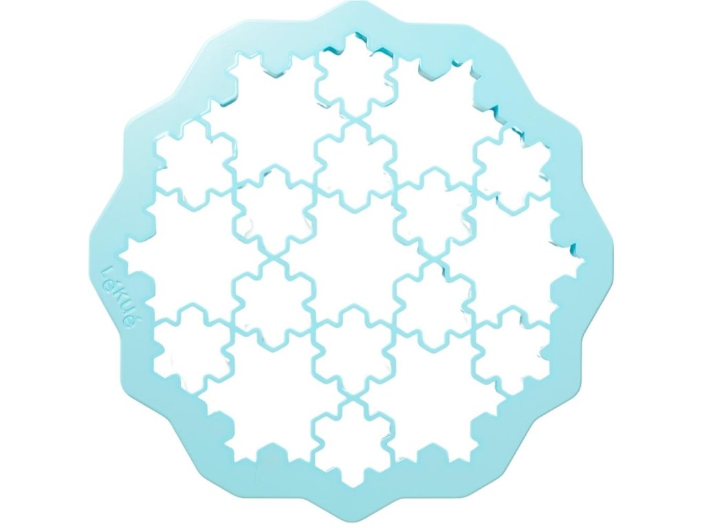 Kakform SNOWFLAKE, 23,5 cm, blå, Lékué