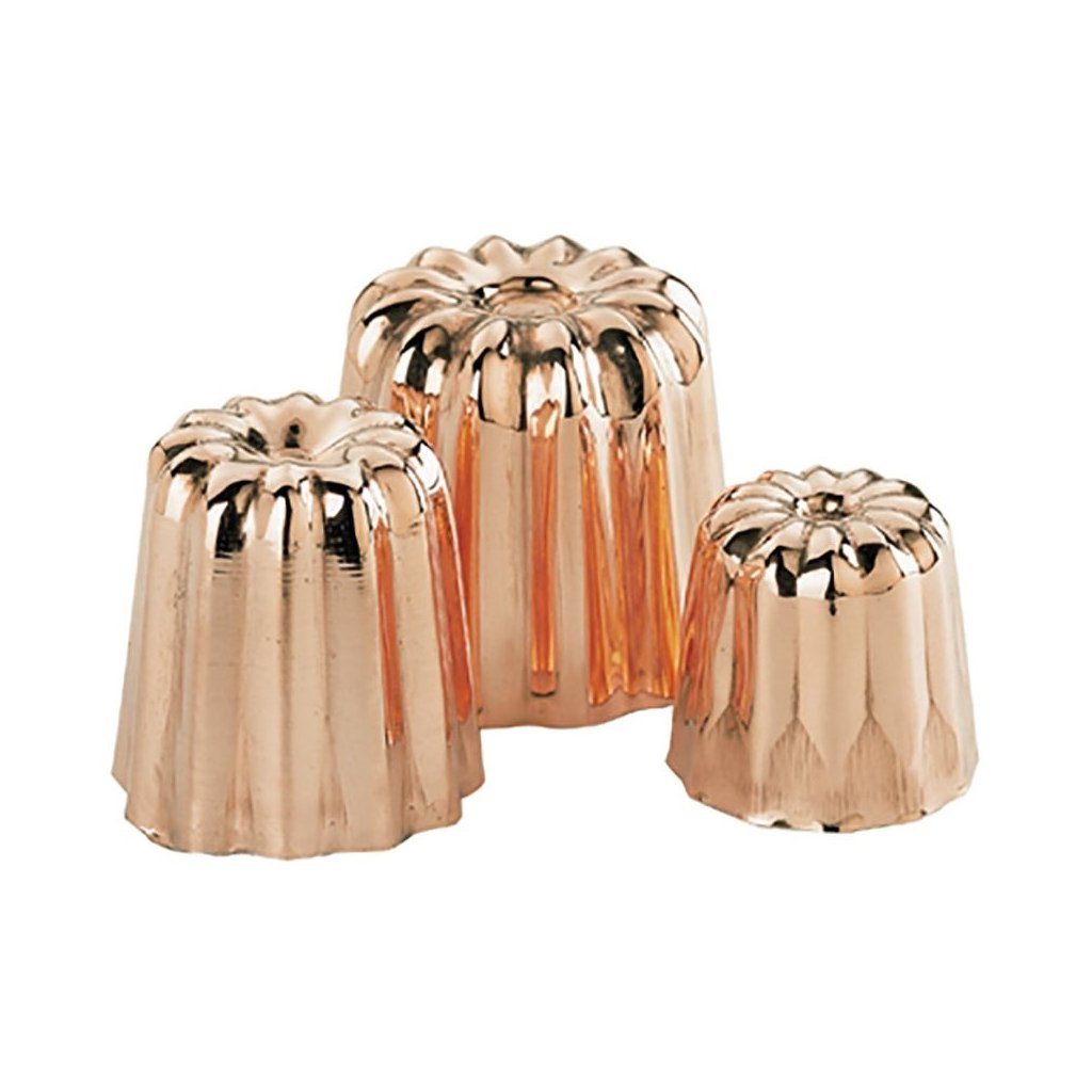 Canneléform 4,5 cm, koppar, de Buyer