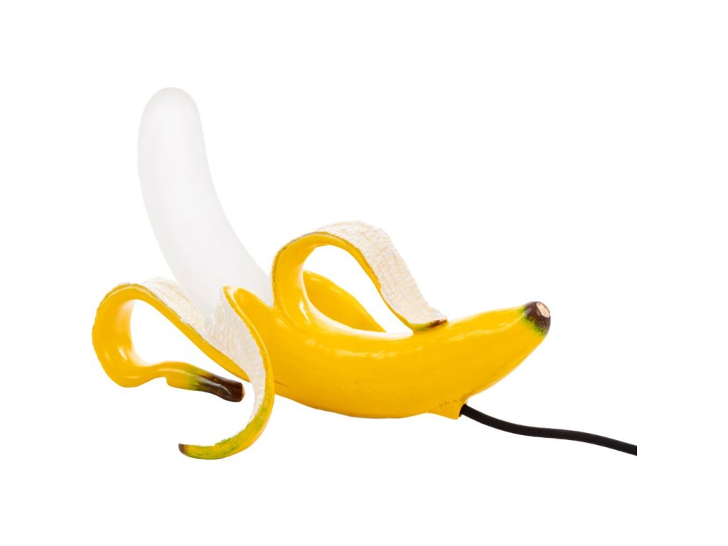Bordslampa BANANA HUEY 30 cm, gul, Seletti