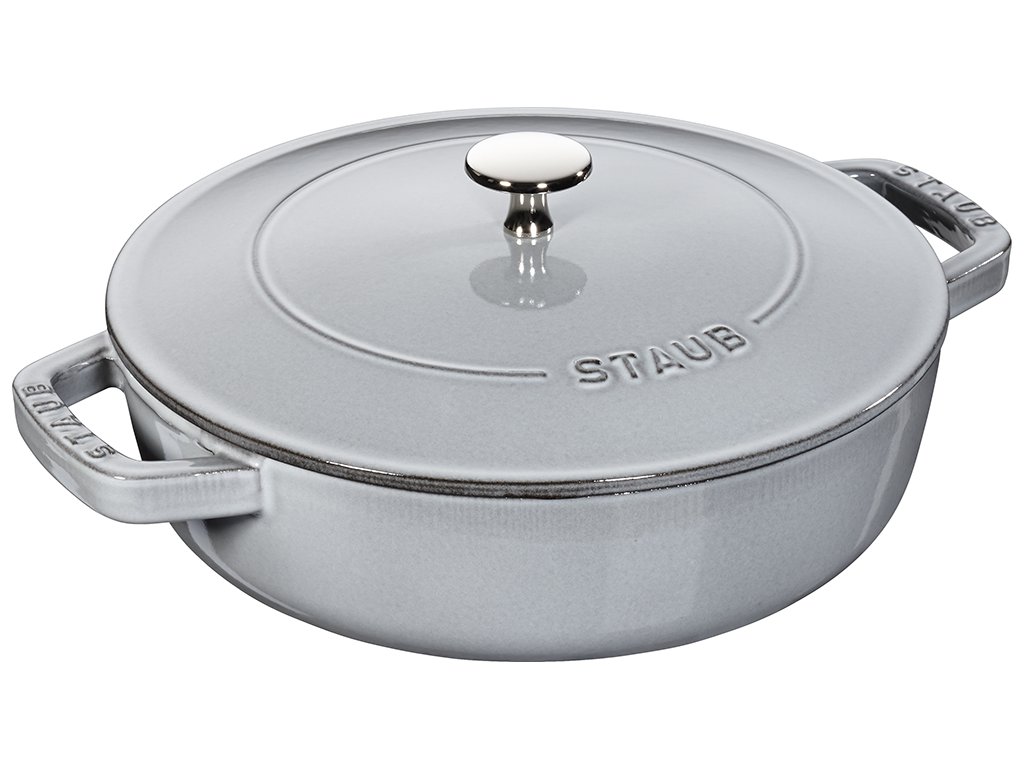 Gryta 24 cm, grafitgrå, gjutjärn, Staub