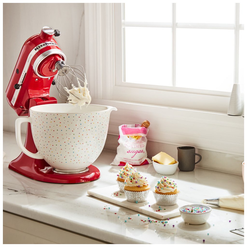 Skål för hushållsassistent SCATTERED CONFETTI 4,83 l, keramik, KitchenAid