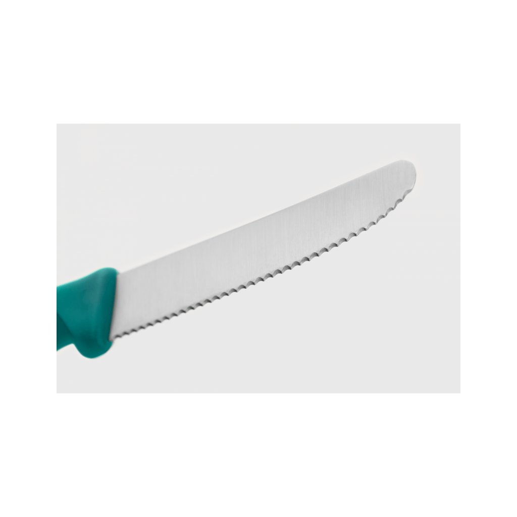 Grönsakskniv CREATE 10 cm, tandad blad, turkos, Wüsthof