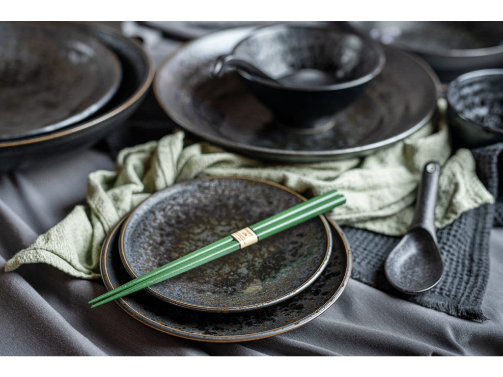 Liten skål BLACK PEARL 15 cm, 450 ml, svart, keramik, MIJ