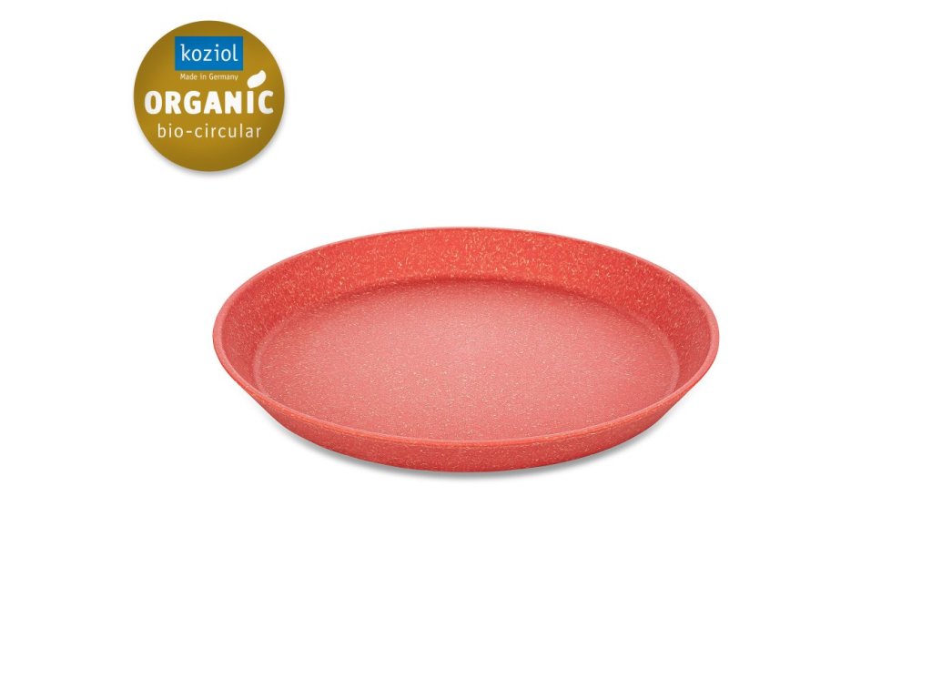 Plastbricka CONNECT, set i 4 delar, 20,5 cm, korall, Koziol