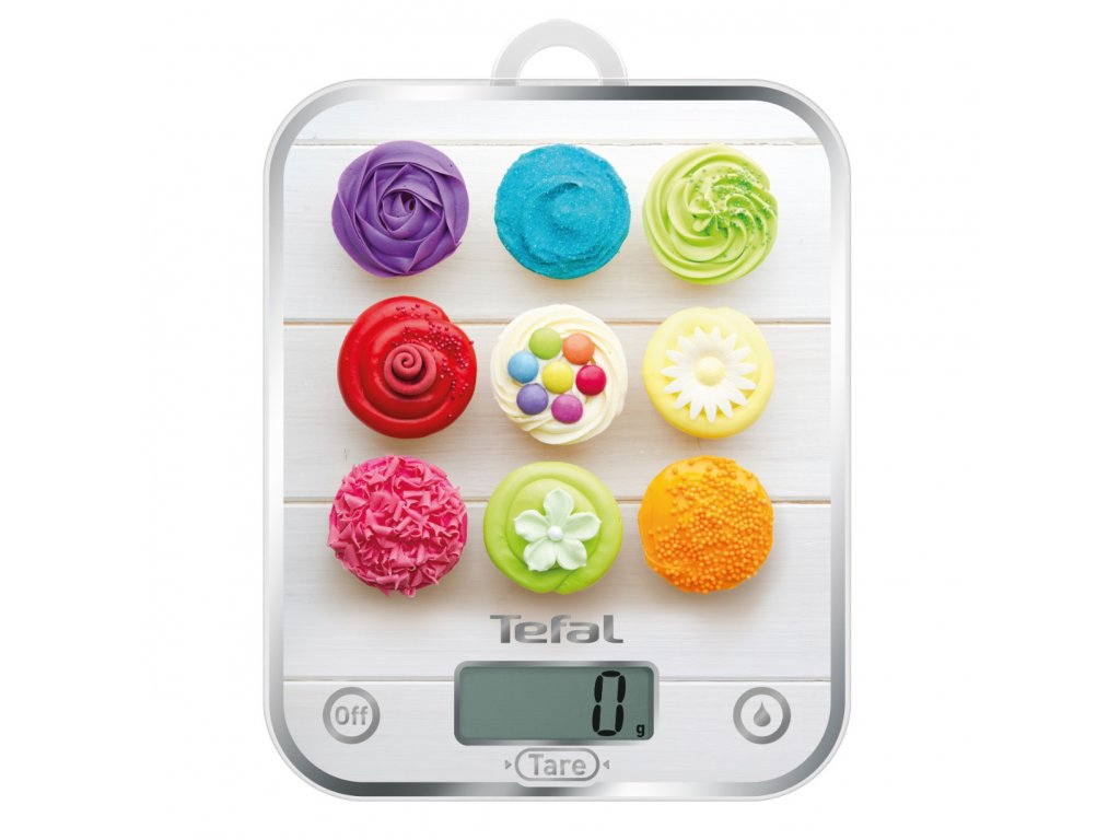 Digital köksvåg OPTISS BC5122V0 vit/cupcakes, Tefal