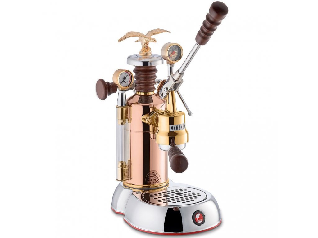 Kaffemaskin med spak ESPERTO EDOTTO, koppar, La Pavoni