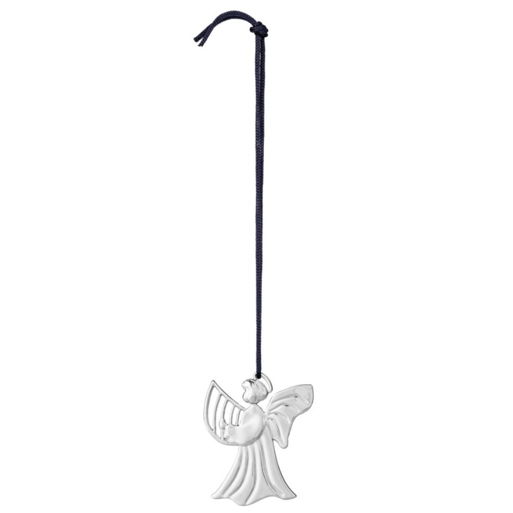 Julgransprydnad HARP ANGEL 7 cm, silverpläterad, Rosendahl