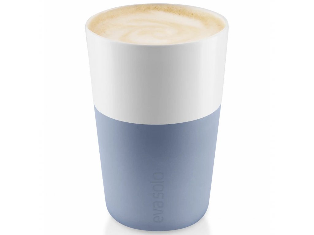 Termosmugg för caffè latte 360 ml, set i 2 delar, grumlig blå, Eva Solo