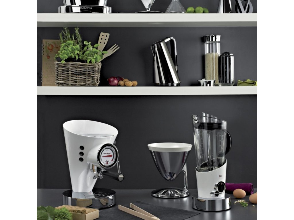 Mixer VELA EVOLUTION 1,5 l, vit, rostfritt stål, Bugatti