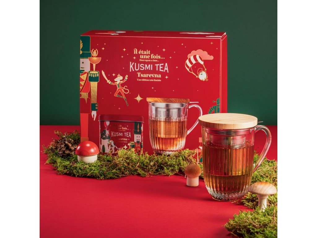 Svart te TSAREVNA, 120 g burk, med termos, Kusmi Tea
