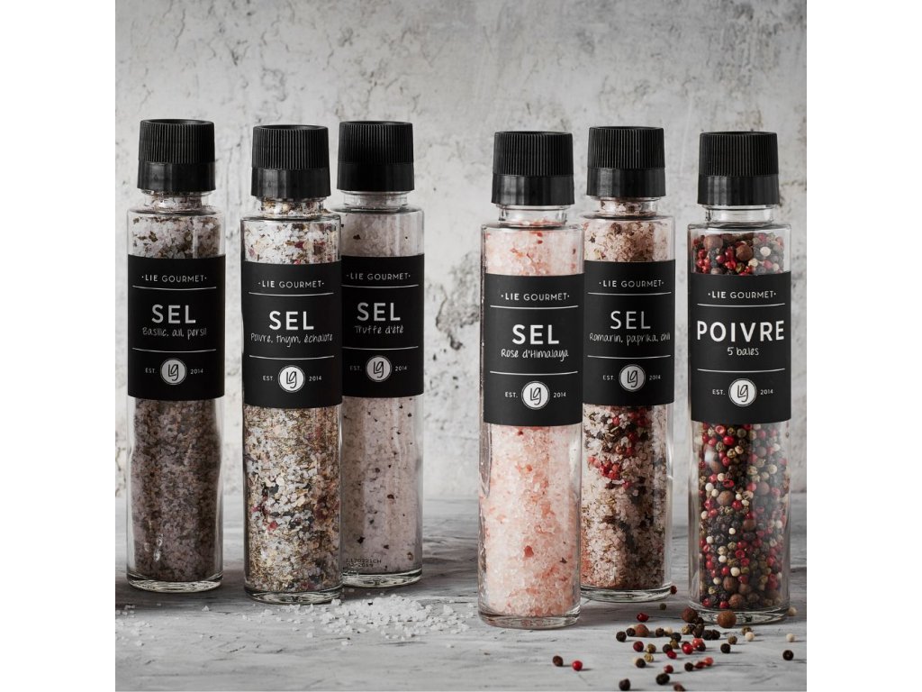 Tryffelsalt 265 g, med kvarn, Lie Gourmet