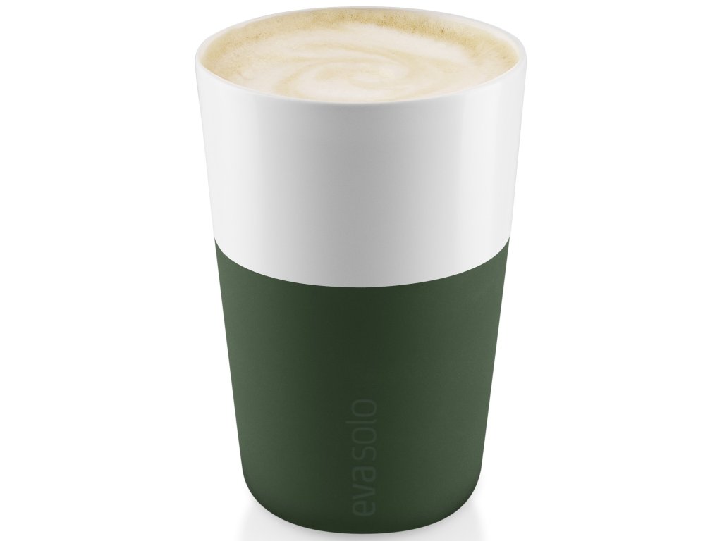 Termosmugg för caffè latte 360 ml, set i 2 delar, smaragdgrön grön, Eva Solo