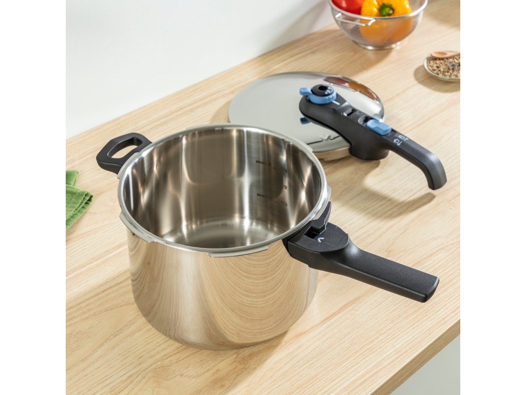 Tryckkokare SECURE TRENDY P2580402 4 l, rostfritt stål, Tefal