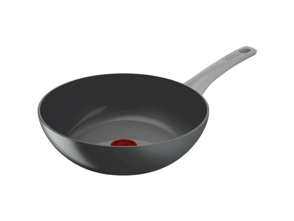 Wok RENEW ON C4271932 28 cm, grå, aluminium, Tefal