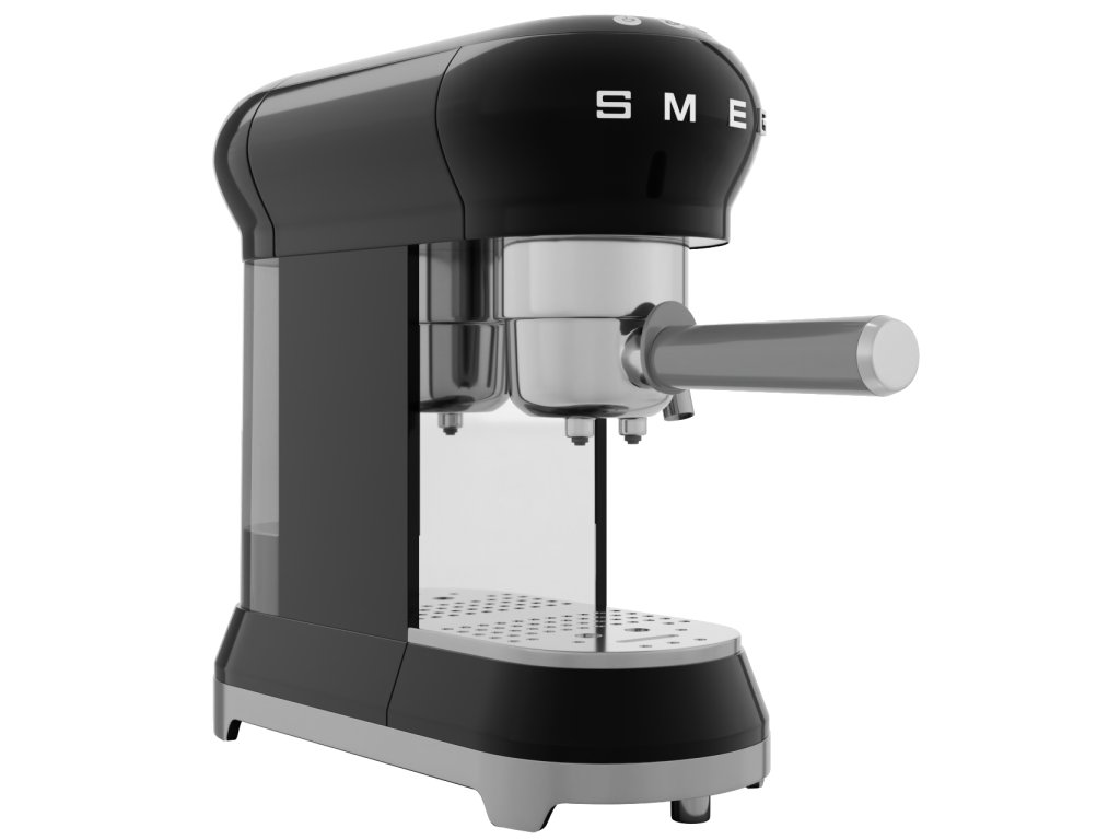 Kaffemaskin med spak ECF01BLEU, svart, Smeg