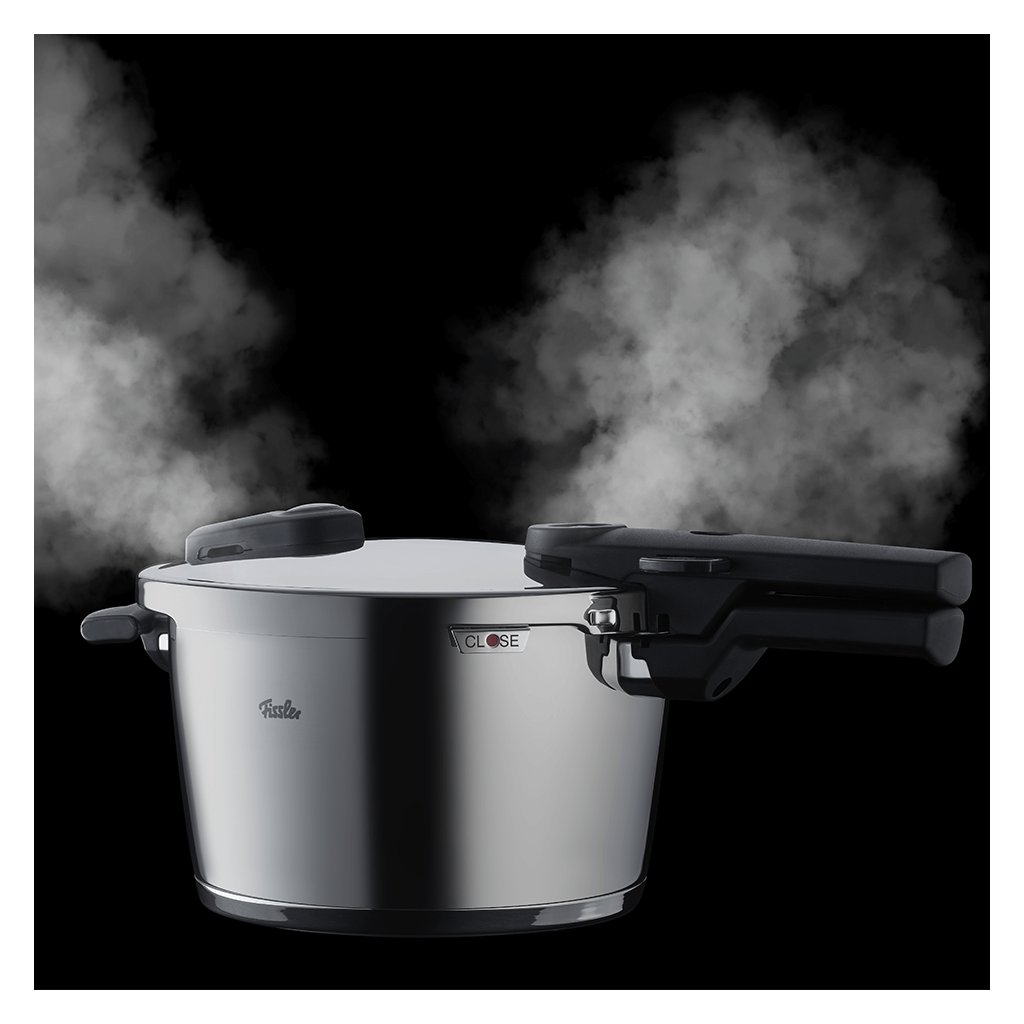 Tryckkokare VITAQUICK 2,5 l + 4,5 l, set i 2 delar, silver, rostfritt stål, Fissler