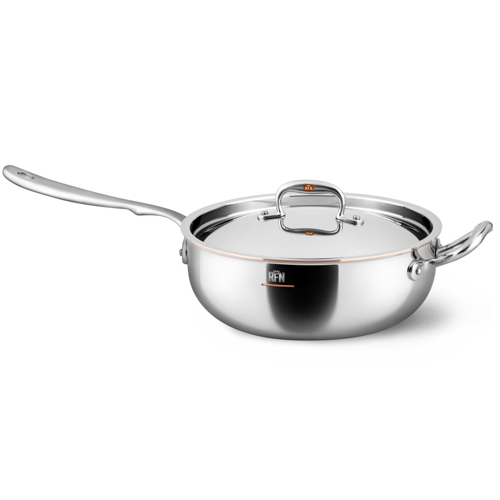 Sautepanna CON CUORE 24 cm, silver, koppar, Ruffoni