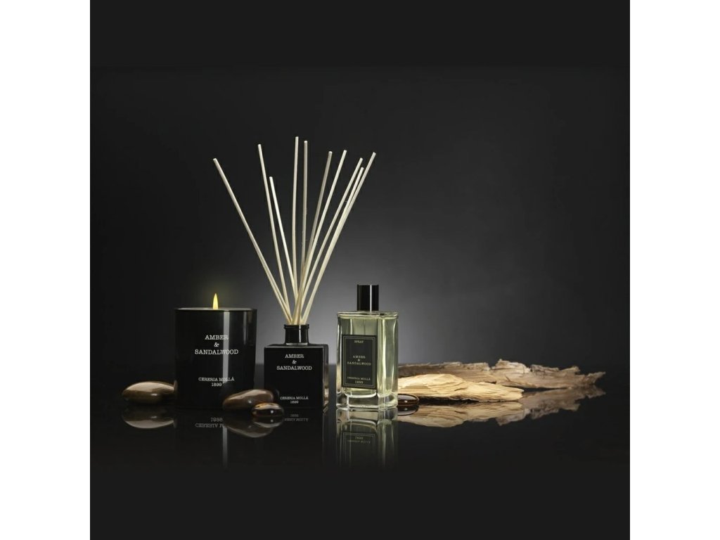 Doftpinnar för hem AMBER & SANDALWOOD 100 ml, Cereria Mollá