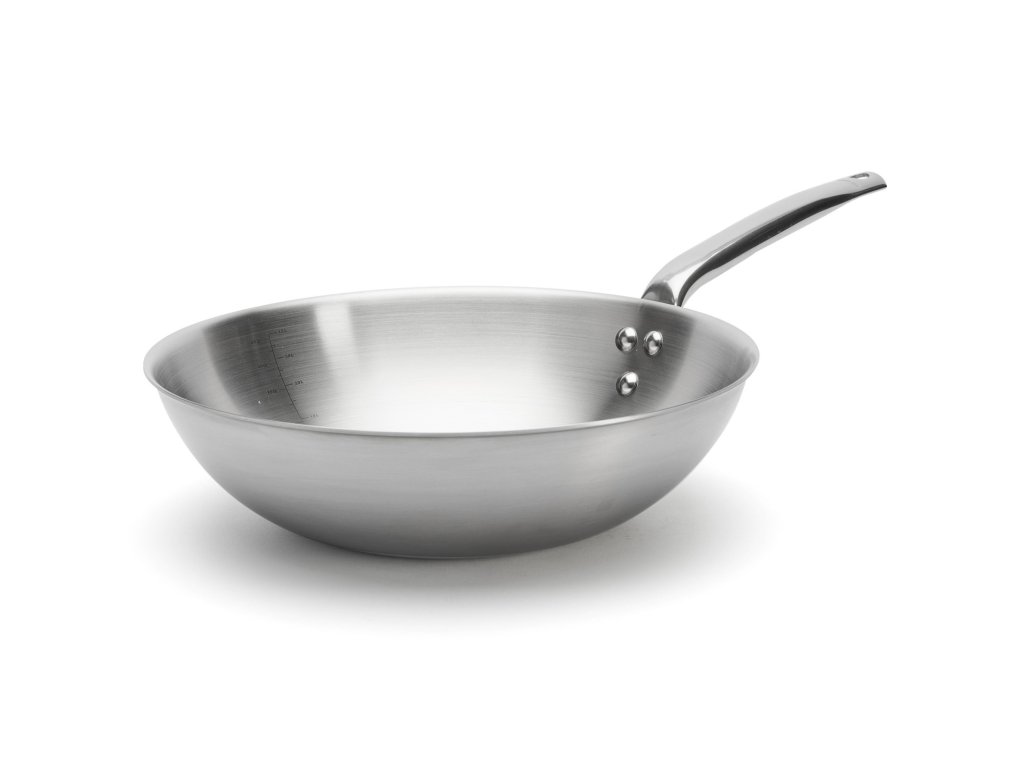 Wok ALCHIMY 28 cm, silver, rostfritt stål, de Buyer