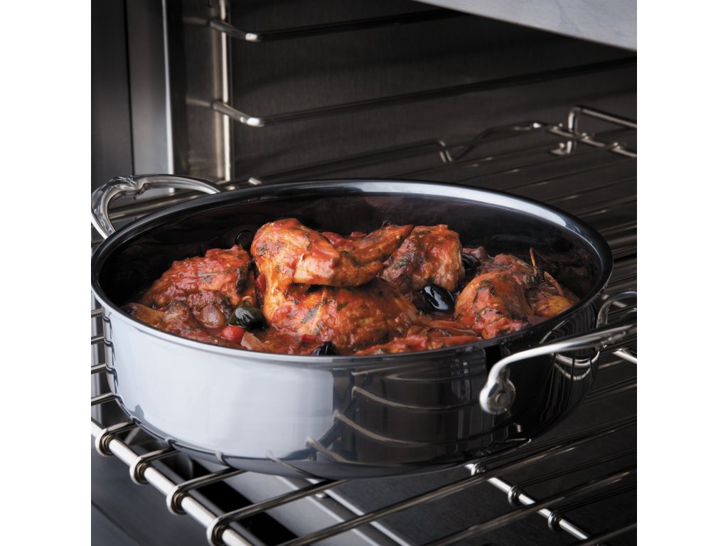 Serveringspanna NANOBOND TITANIUM 26 cm, 3,3 l, rostfritt stål, Hestan